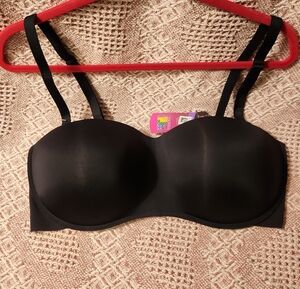 Maidenform Black Convertible Strapless Bra NWT